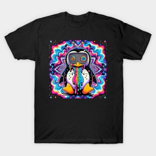 trippy alien penguin T-Shirt